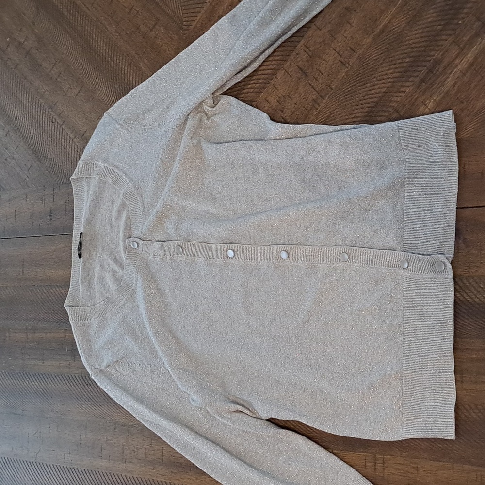 Talbots Classic Light Gray Sweater - image 1